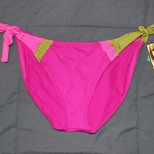 Nordstrom Fuchsia and Olive Bikini Bottom